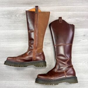 Dr Marten knee high riding style boots